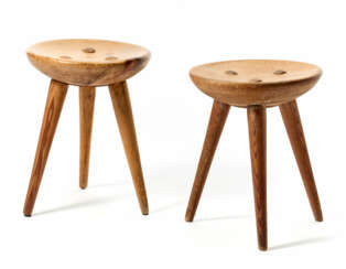 Pair of stools for the Pirovano refuge hotel in Cervinia