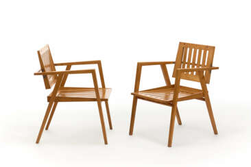 Pair of armchairs, prototype of the model "Luisa"