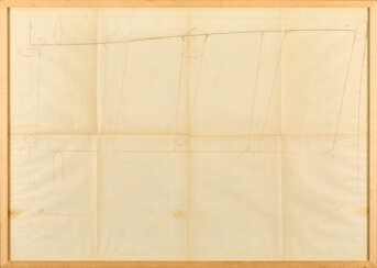 Executive drawing of a bed headboard