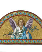 Pauly & C. – Compagnia Venezia Murano. Mosaic with polychrome glass tiles depicting an angel with olive branch
