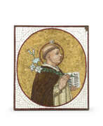 Pauly & C. – Compagnia Venezia Murano. Mosaic with polychrome glass tiles depicting the profile of Saint Anthony of Padua