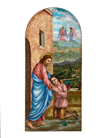 Mosaic with polychrome tiles depicting stories of the life of Christ - photo 1