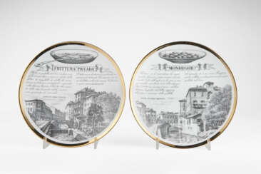 Pair of plates of the series "Specialità milanesi"