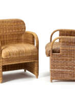 Гаэ Ауленти. Pair of armchairs model "Tlinkit"