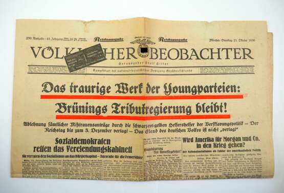 A. Hitler : Völkischer Beobachter; Reichsausgabe. 3 Ausgaben. - Foto 2