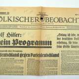 A. Hitler : Völkischer Beobachter; Reichsausgabe. 3 Ausgaben. - photo 3