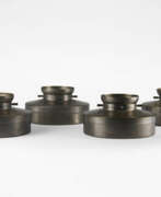 Ignazio Gardella. Four rare burnished brass ashtrays