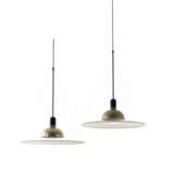 Pair of pendant lamps model "Frisbi" - Foto 1
