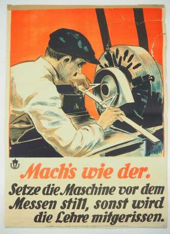 Arbeitsschutz Plakat - Machs wie der. - photo 1