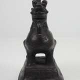China : Bronze Löwe. - photo 2