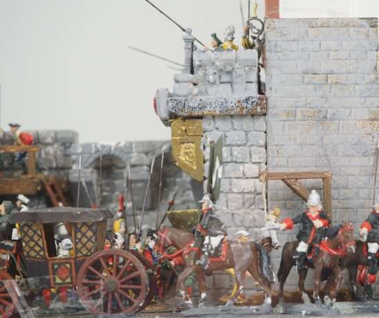 Diorama : Einzug des Königs in eine Burg. - photo 3