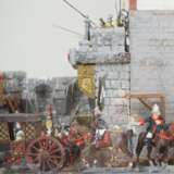 Diorama : Einzug des Königs in eine Burg. - Foto 3