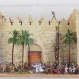 Diorama : Kampf der Kreuzritter am Damaskustor in Jerusalem während der Kreuzzüge. - Foto 1