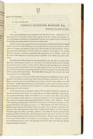 RAFFLES, Sir Thomas Stamford Bingley (1781-1826) - Foto 2
