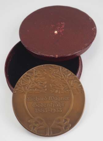 Richard Wagner - Gedenkjahr 1883-1933 Medaille, im Etui. - Foto 2