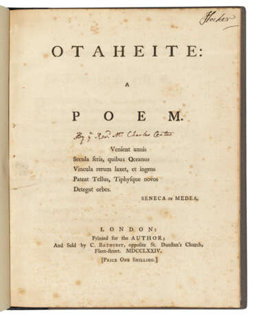[COATES, Charles (bap. 1746-1813), attributed to on title, or – William HAYLEY (1745-1820)] - Foto 1