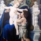“The virgin with the infant Christ and St. John The Baptist” Textile Oil paint 2013 - photo 1