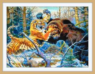 "Kampf der Tiger mit dem Bären"