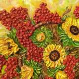“Sunflowers with Kalina” Canvas Oil paint Still life 2017 - photo 2