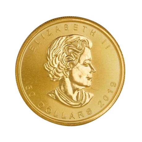 Kanada /GOLD - Elisabeth II. Maple Leaf 1 Unze 2019 50 $ - фото 1