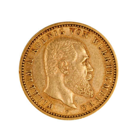 Württemberg/GOLD - 10 Mark 1904 F Wilhelm II. - Foto 1