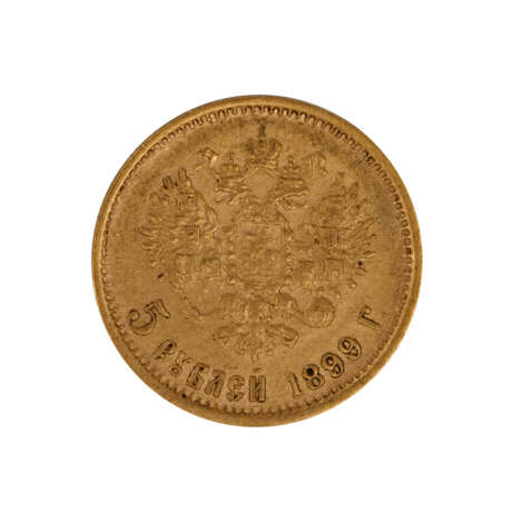 Russland/GOLD - 5 Rubel 1899r Nikolaus II. - Foto 2