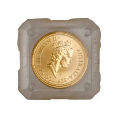 Australien /GOLD - 1/4 oz 'Nugget' - Elisabeth II. 25 Dollars 1987 stgl.