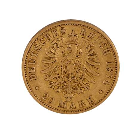 Preussen/GOLD - 20 Mark 1874 A Wilhelm I. - photo 2