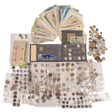 Münzen und Geldscheine - Alle Welt Schachtel mit Münzen Alle Welt ab Klassik - Foto 1