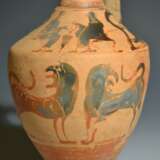 Euboean Lekythos With Griffins Keramik Schwarz-Figurig Schwarzfiguriger Stil antiquities Boeotia Archaische Zeit 550 B.C. - Foto 2
