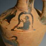 Euboean Lekythos With Griffins Keramik Schwarz-Figurig Schwarzfiguriger Stil antiquities Boeotia Archaische Zeit 550 B.C. - Foto 4