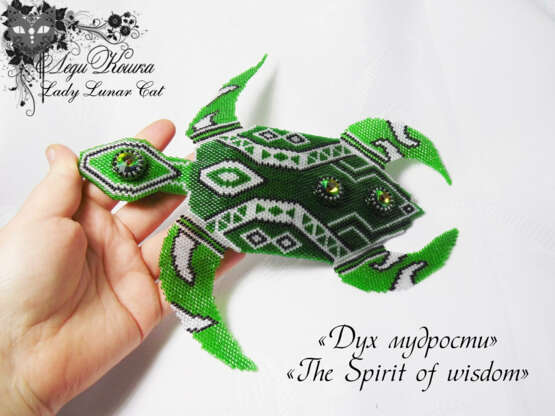 “Souvenir the Spirit of wisdom” Beads Bead embroidery Mythological 2015 - photo 1