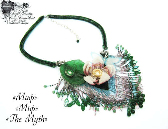 “Choker Myth” Beads Bead embroidery 2013 - photo 1