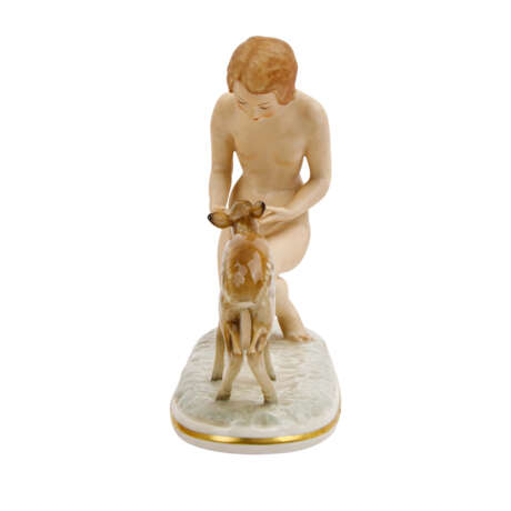 HUTSCHENREUTHER figural group 'Good Friends', brand from 1955-1968. - photo 4