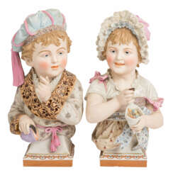 Pair of children figurines, late 19th/early 20th c.