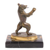 IMAGINER, beginning of the 20th century, "Bear as heraldic animal" made of bronze, - photo 3