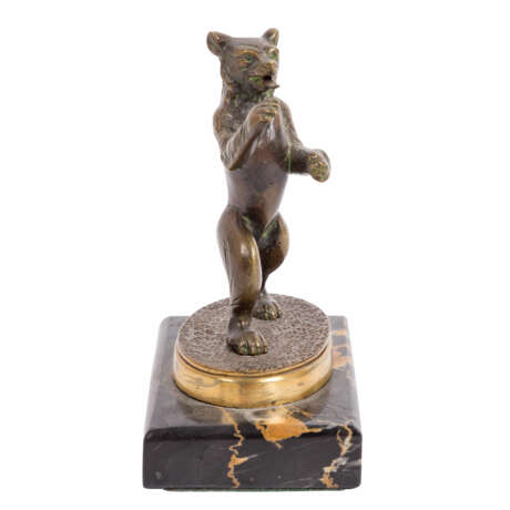IMAGINER, beginning of the 20th century, "Bear as heraldic animal" made of bronze, - photo 4
