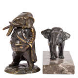 STEVENS and others, set of 2 elephant figures, 19th/20th c., - фото 2