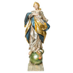 BAROQUE SCULPTURE 18th century, "Maria Immaculata",