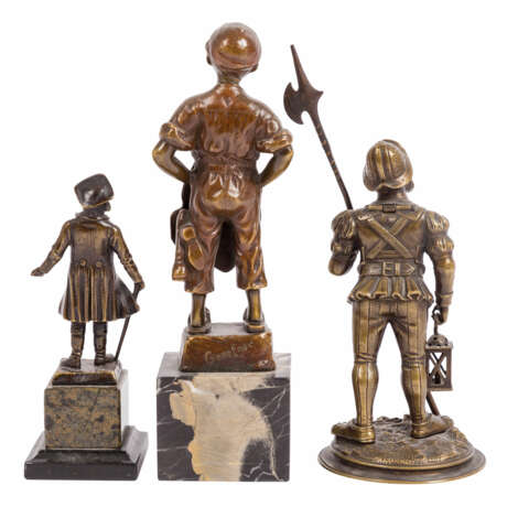 BECK, ERNST u.a. 19th/20th c., mixed lot of 6 male bronze figures versch. Occupational types, - photo 5