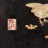 Pair of lacquer paintings "Hen" and "Rooster", CHINA, around 1880. - фото 6
