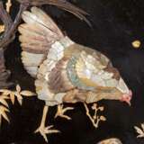Pair of lacquer paintings "Hen" and "Rooster", CHINA, around 1880. - Foto 14