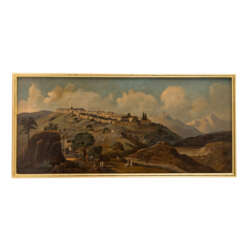 PAINTER OF THE 19th CENTURY, "View of a fortified city in North Africa",