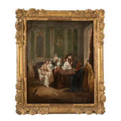 FRENCH SCHOOL OF THE 18th CENTURY, "Ladies in a salon",