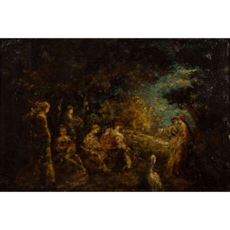 IMPRESSIONIST OF THE 20th CENTURY, "Group in a clearing in the woods", - photo 2