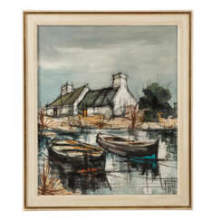 CARZOU, Jean, CIRCLE (painter/ 20th c.), "Boat Harbor",