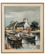 Jean Carzou. CARZOU, Jean, CIRCLE (painter/ 20th c.), "Boat Harbor",