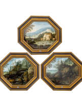 RYCKAERT, MARTEN (Antwerp 1587-1631), 3 landscapes with people and animals,