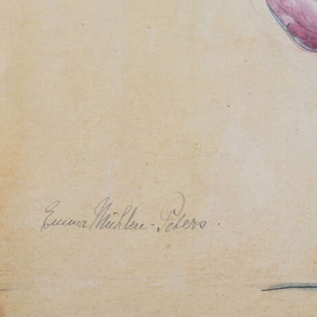 MÜLLER-PETERS, EMMA and ATTR. (artist 19th/20th c.), 6 floral still lifes, - photo 7