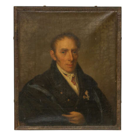 SENFF, probably Carl Adolf ATTRIBUIERT (Halle 1785-1863 Ostrava), "Stadtrat Ledebour", 1836, - Foto 1
